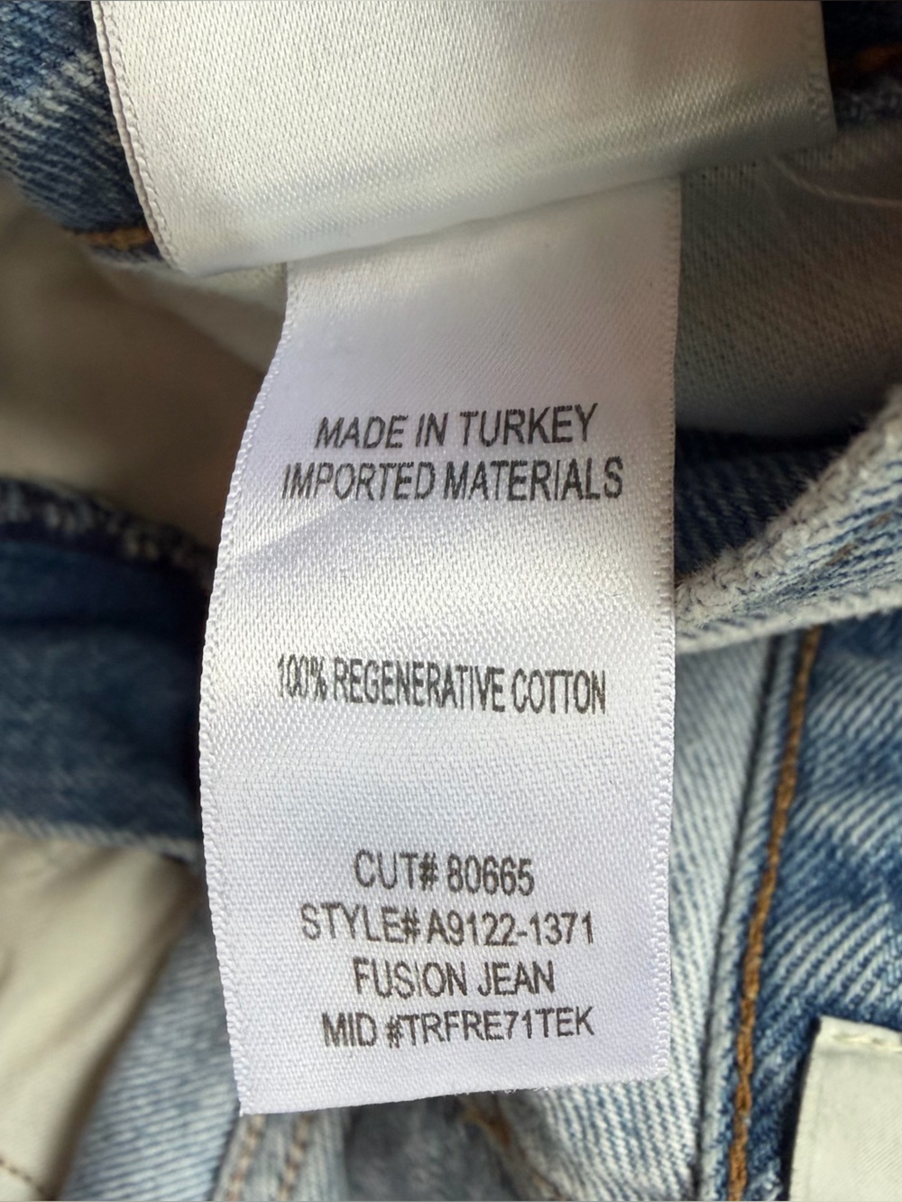 Agolde Fusion Jeans Wide Leg Low Slung Slouchy Blue Denim Cotton Size 29 - Picture 9 of 11